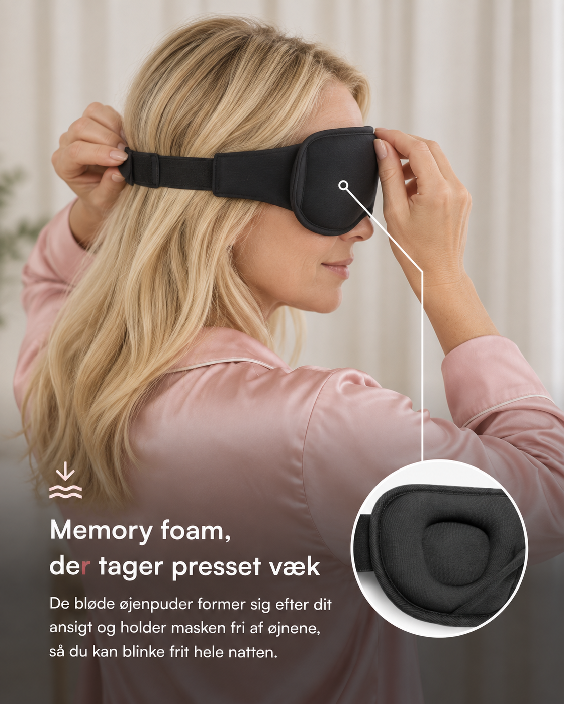 Mørklagt Sovemaske